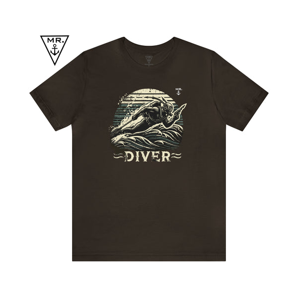 Vintage Diver Unisex Nautical Premium T-shirt