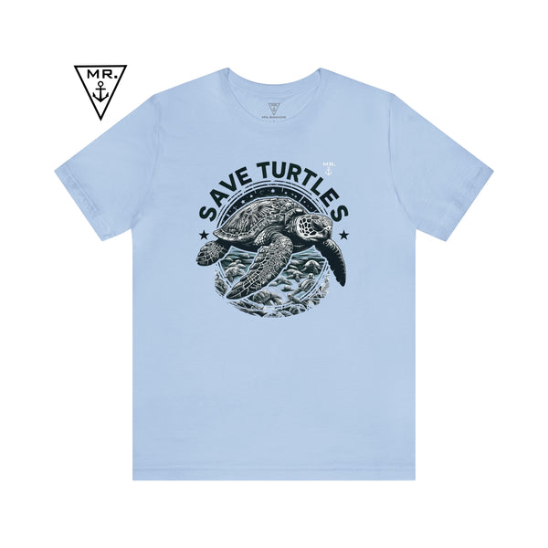 Save Turtles Unisex Nautical Premium T-shirt