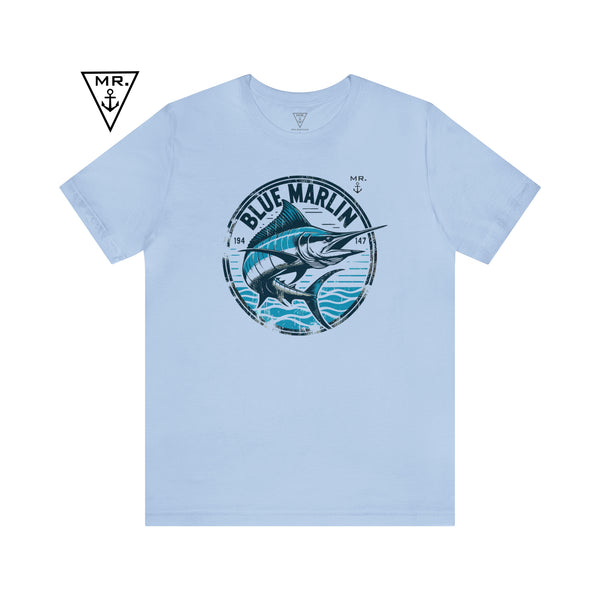 Blue Marlin Unisex Nautical Fishing Premium T-shirt