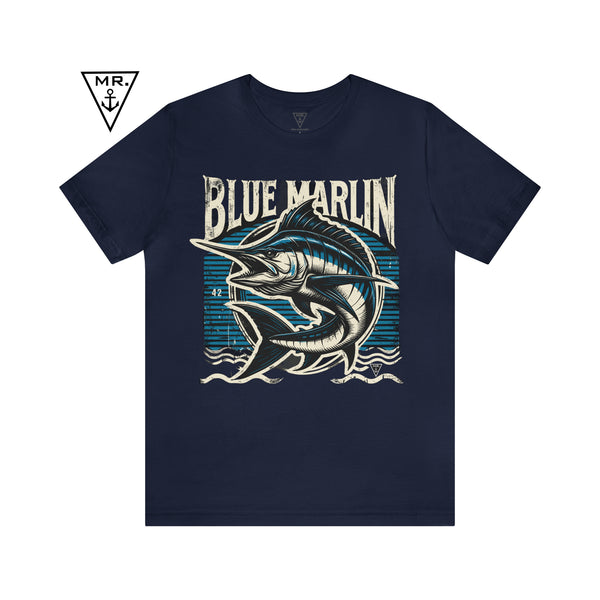 Blue Marlin Fishing Unisex Nautical Premium T-shirt